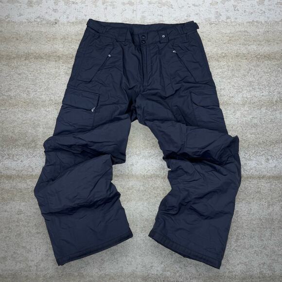 Polar Edge Silver Series Snow Pants Mens XL Jet Black Baggy Wide Leg Insulated - Picture 2 of 3